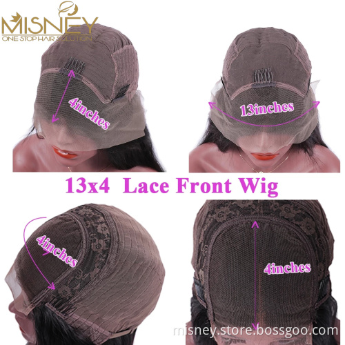 Transparent Curly Human Hair Wig 13x4 Lace Front Human Hair Wigs For Women Preplucked Jerry Curl HD Lace Frontal Wig Misney Hair